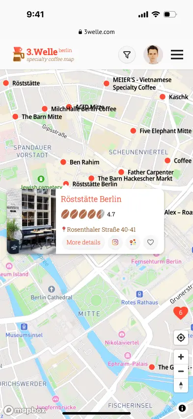 "3. Welle" - Berlin Coffee Shop Finder